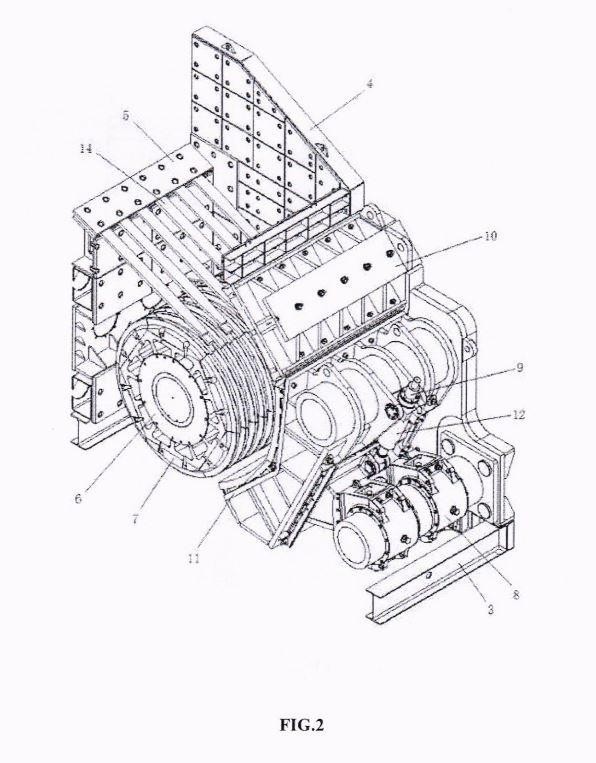 HORIZONTAL GYRATORY CRUSHER — 图样 2 / mark 2 · Laos patent
