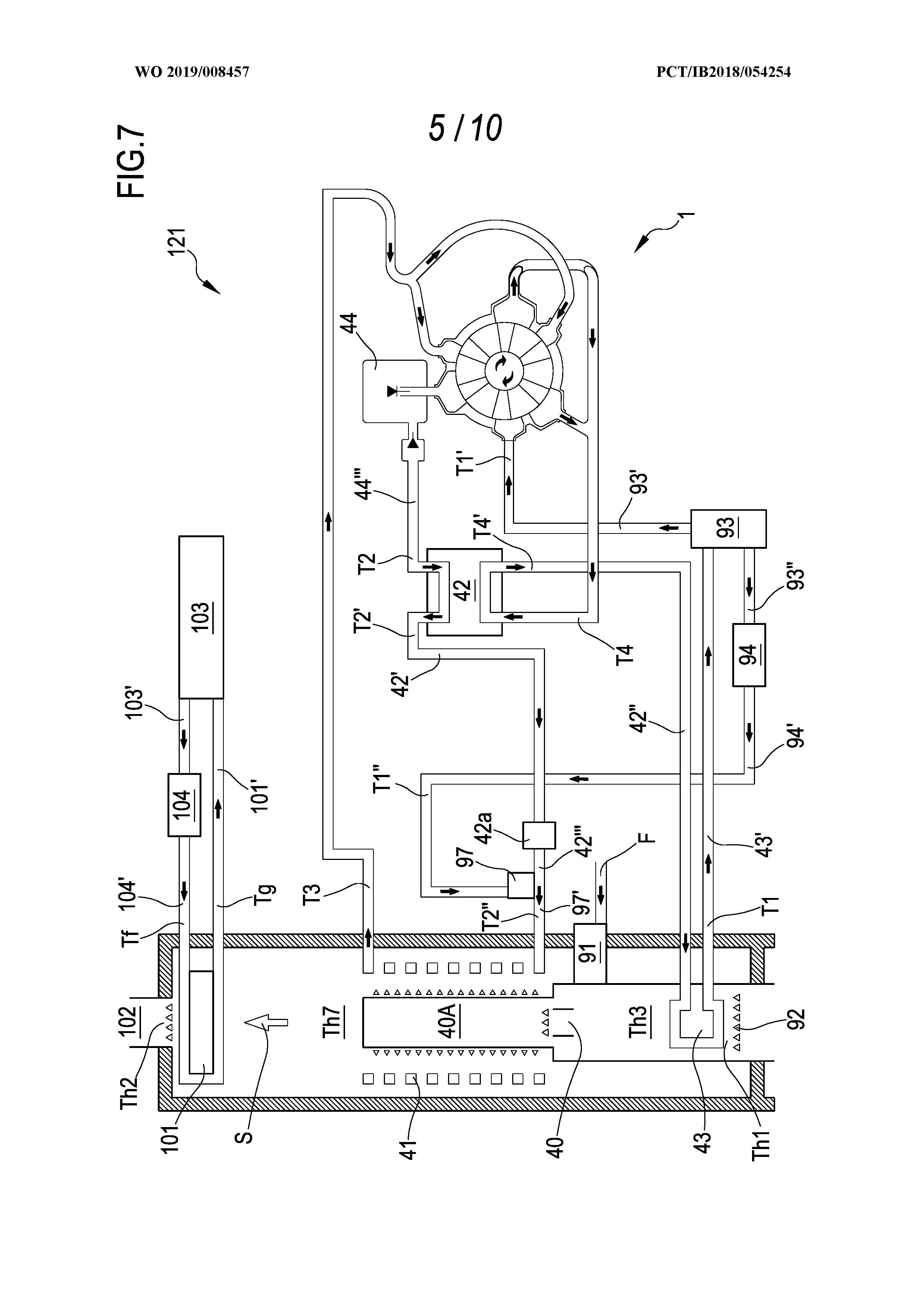 HEAT MACHINE CONFIGURED FOR REALIZING HEAT CYCLES AND METHOD FOR REALIZING HEAT CYCLES BY MEANS OF SUCH HEAT MACHINE — 图样 6 / mark 6 · Laos patent