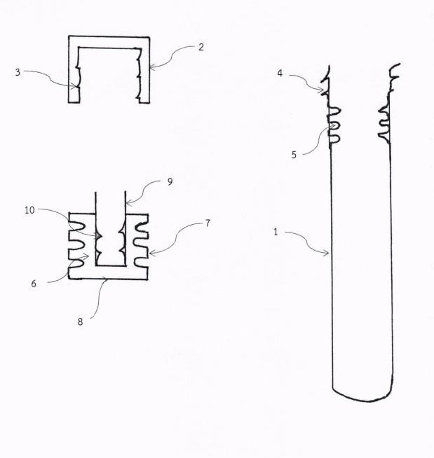 ROUND-BOTTOM TUBE WITH A TRIPLE-LOCK STOPPER — 图样 2 / mark 2 · Laos patent