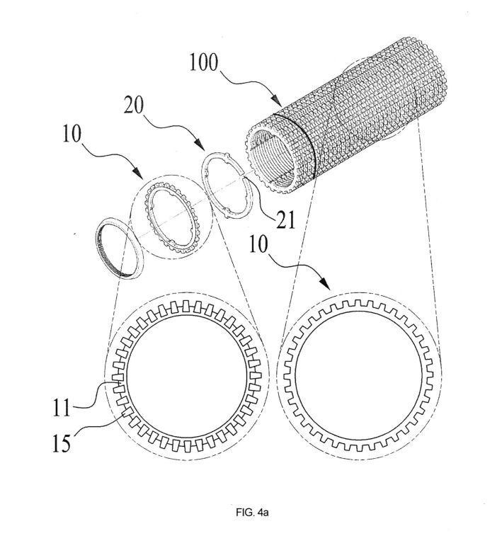 CUTTING TOOL OF CUTTING-TYPE RICE-POLISHING MACHINE HAVING CERAMIC CUTTING TEETH FITTED THEREON — 图样 8 / mark 8 · Laos Patent